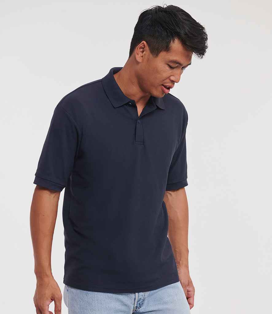 Russell Russell Athletic Poly/Cotton Piqué Polo Shirt French Navy