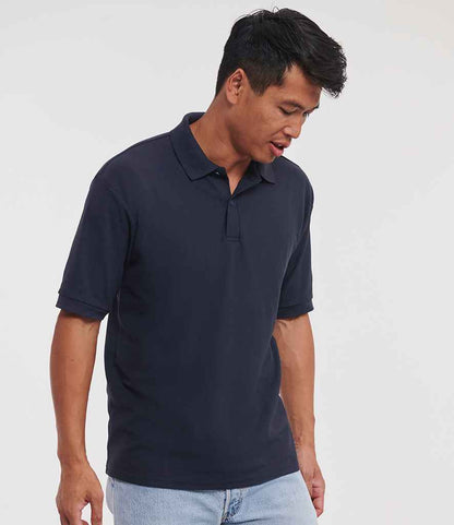 Russell Russell Athletic Poly/Cotton Piqué Polo Shirt French Navy