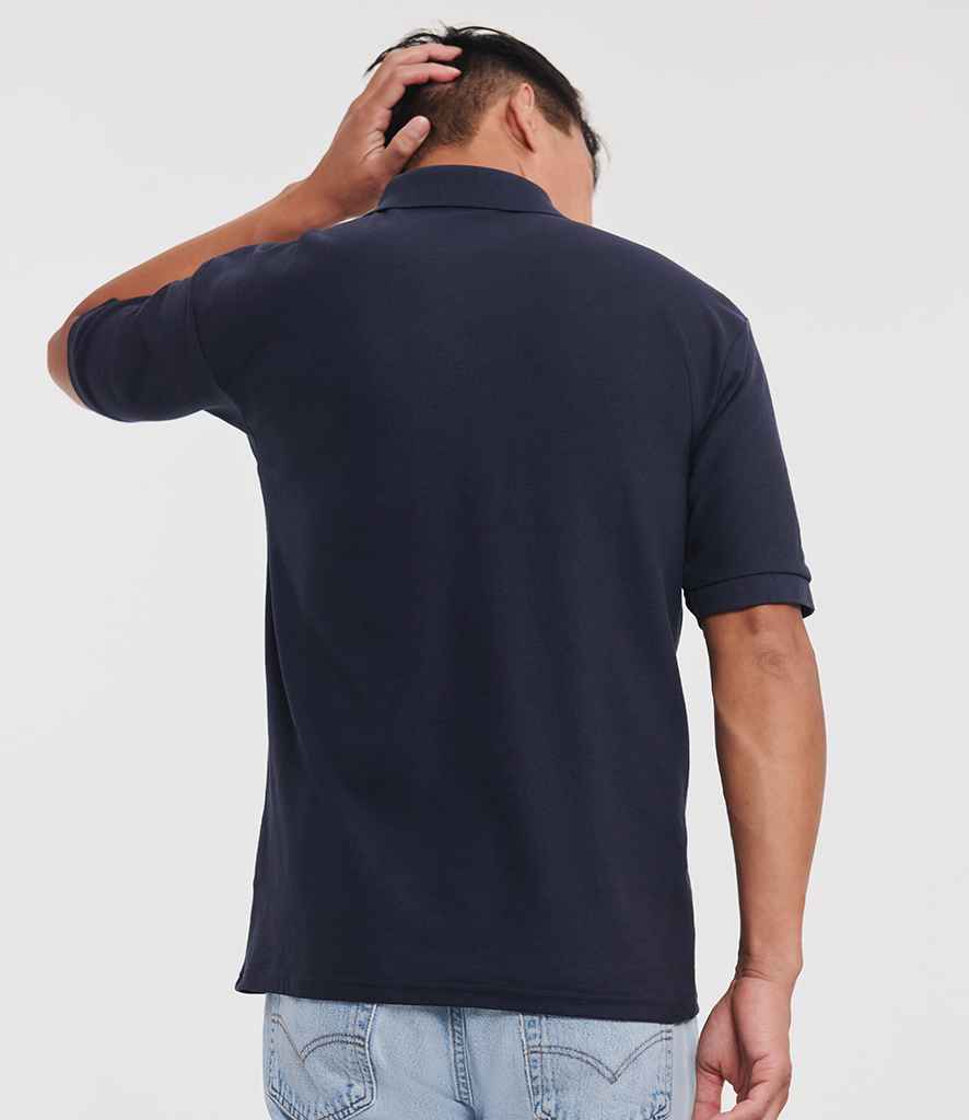 Russell Russell Athletic Poly/Cotton Piqué Polo Shirt French Navy