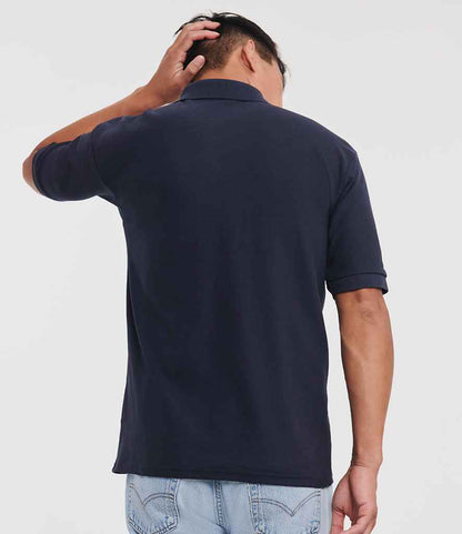 Russell Russell Athletic Poly/Cotton Piqué Polo Shirt French Navy