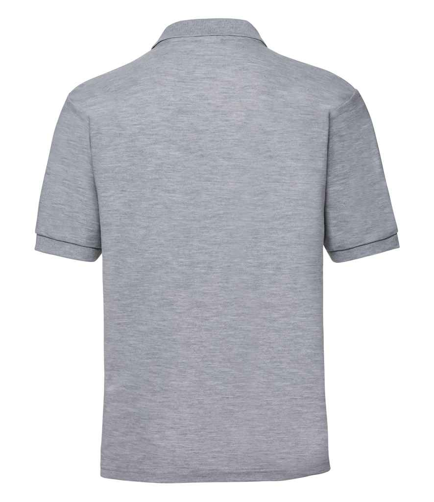 Russell Russell Athletic Poly/Cotton Piqué Polo Shirt Light Oxford