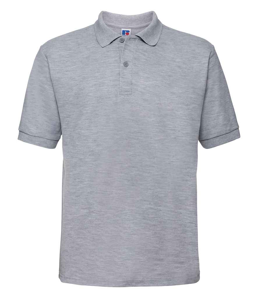 Russell Russell Athletic Poly/Cotton Piqué Polo Shirt Light Oxford