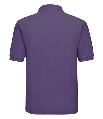 Russell Russell Athletic Poly/Cotton Piqué Polo Shirt Purple