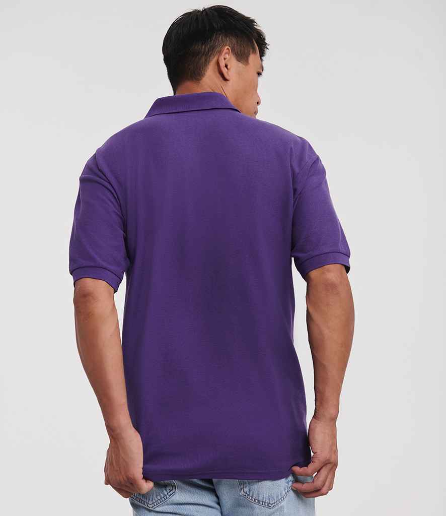Russell Russell Athletic Poly/Cotton Piqué Polo Shirt Purple