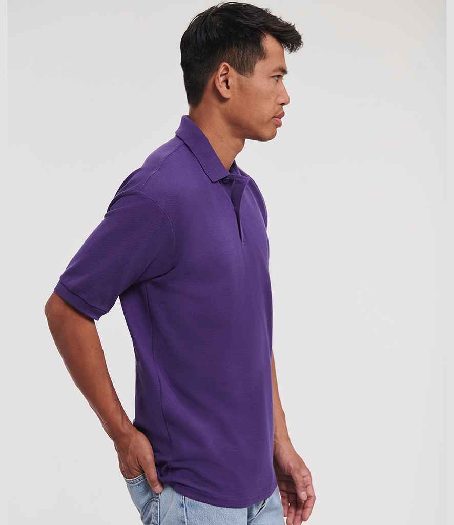 Russell Russell Athletic Poly/Cotton Piqué Polo Shirt Purple