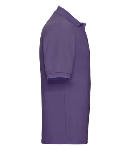 Russell Russell Athletic Poly/Cotton Piqué Polo Shirt Purple