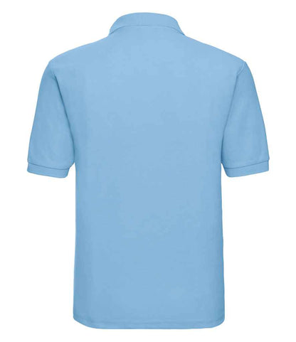 Russell Russell Athletic Poly/Cotton Piqué Polo Shirt Sky Blue