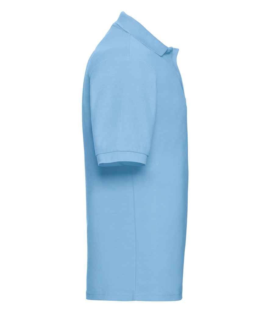 Russell Russell Athletic Poly/Cotton Piqué Polo Shirt Sky Blue