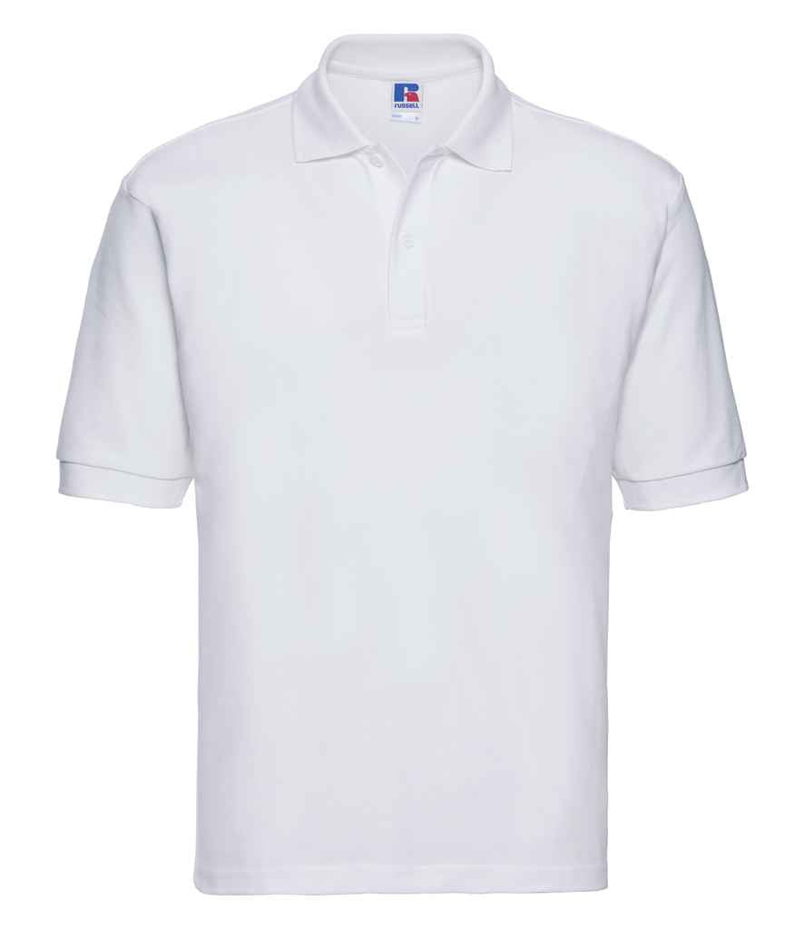 Russell Russell Athletic Poly/Cotton Piqué Polo Shirt White