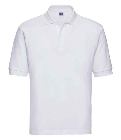 Russell Russell Athletic Poly/Cotton Piqué Polo Shirt White
