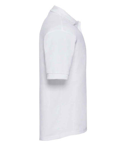 Russell Russell Athletic Poly/Cotton Piqué Polo Shirt White