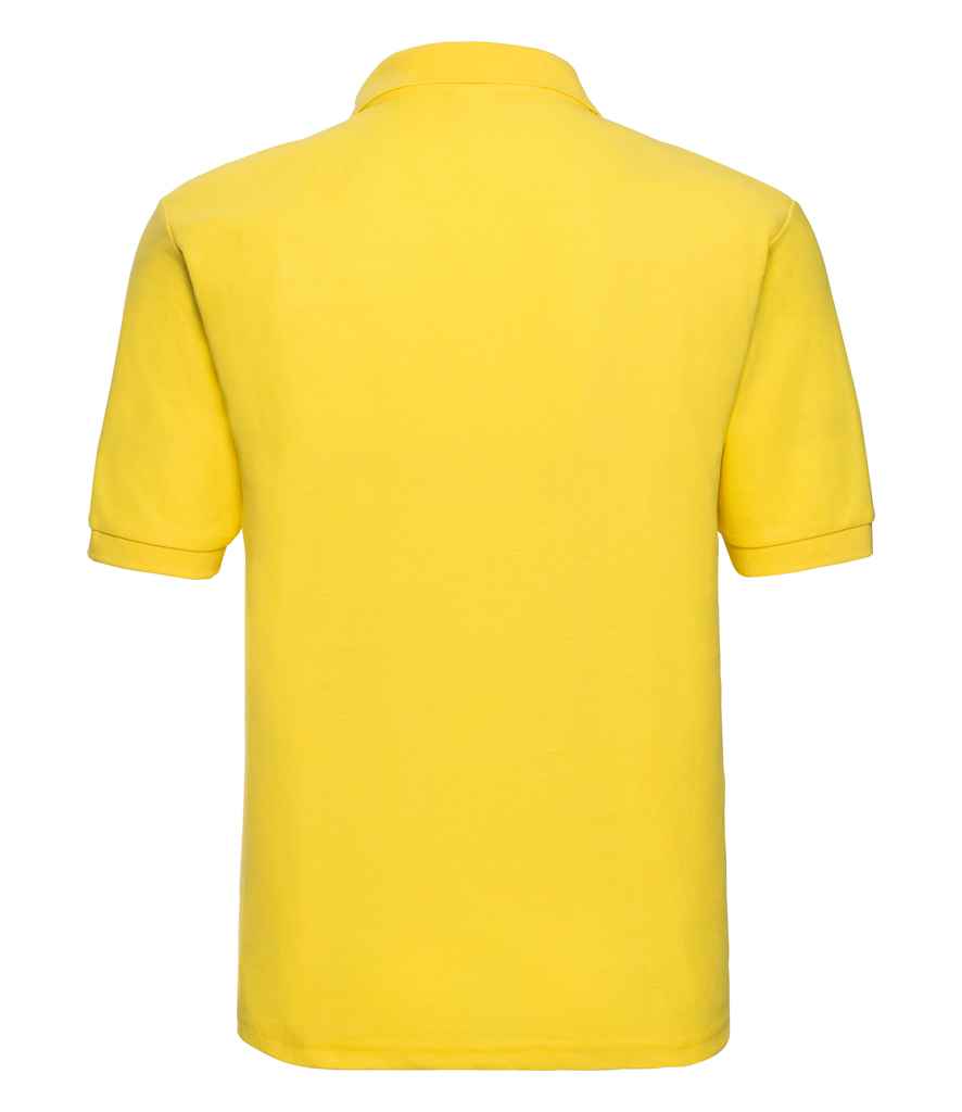 Russell Russell Athletic Poly/Cotton Piqué Polo Shirt Yellow