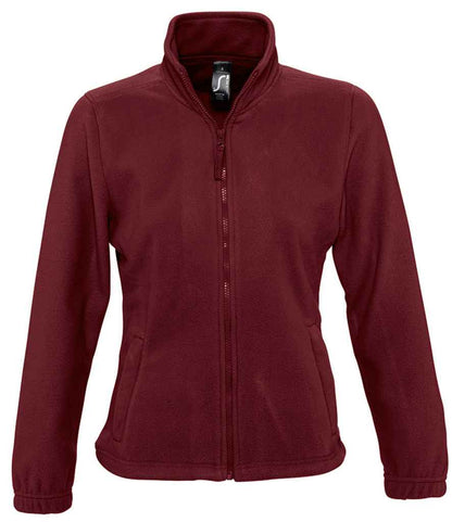 SOL'S Ladies North Fleece Jacket - Burgundy