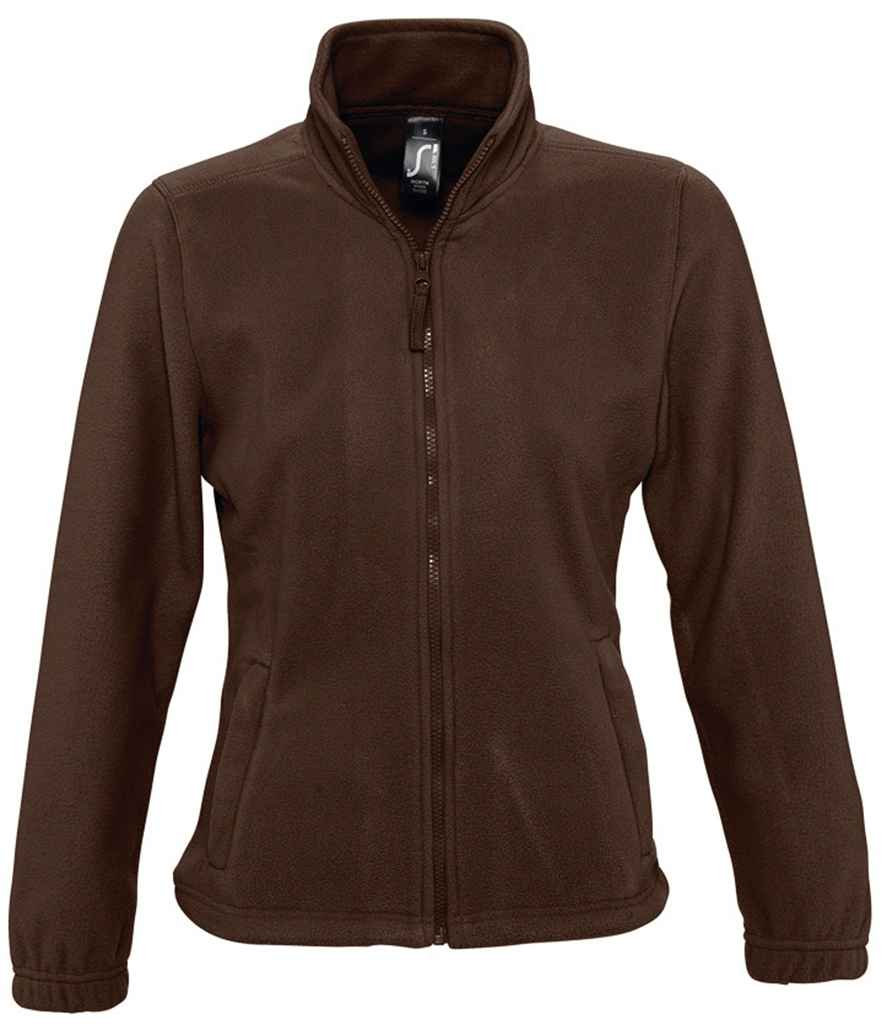 SOL'S Ladies North Fleece Jacket - Dark Chocolate