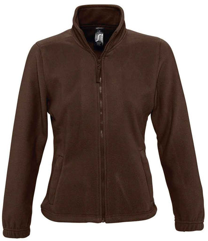 SOL'S Ladies North Fleece Jacket - Dark Chocolate