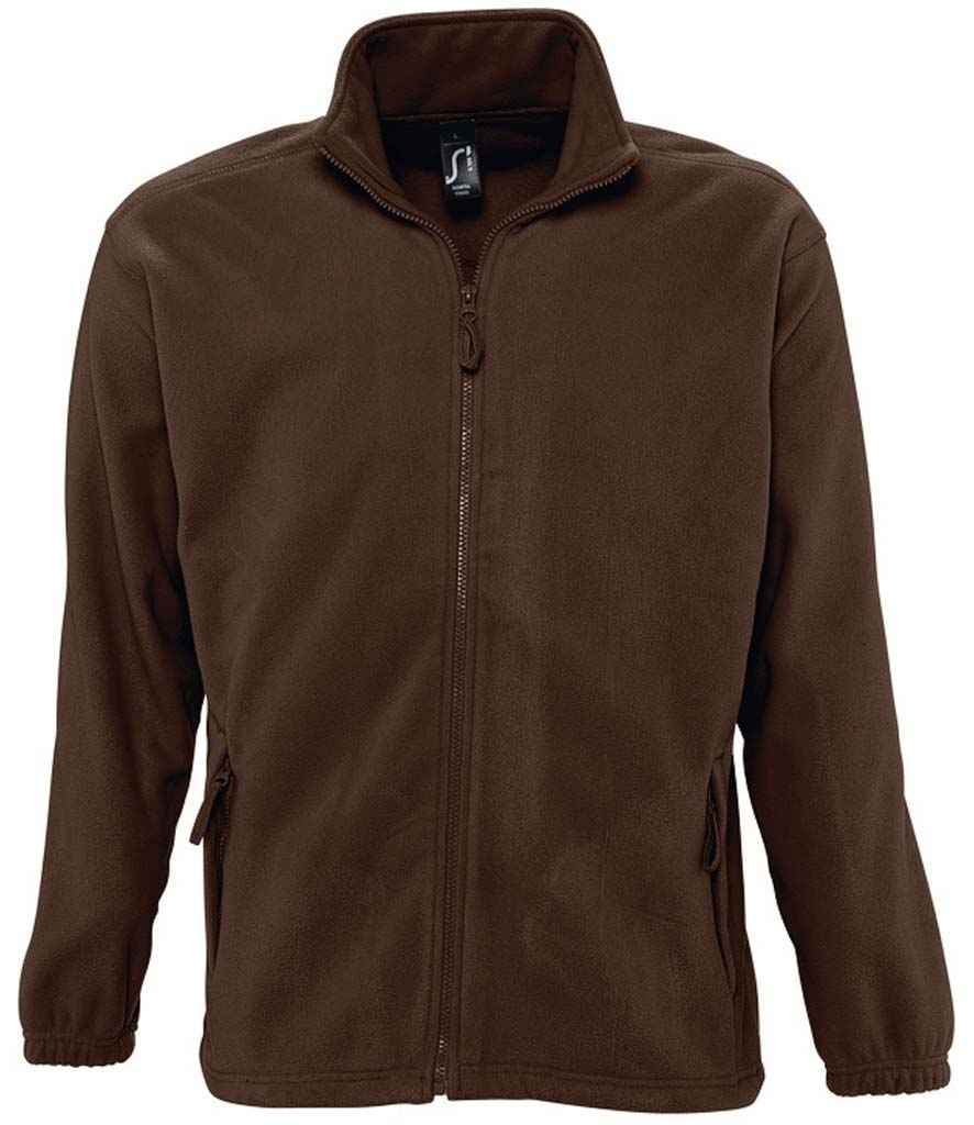 SOL'S North Fleece Jacket - Dark Chocolate