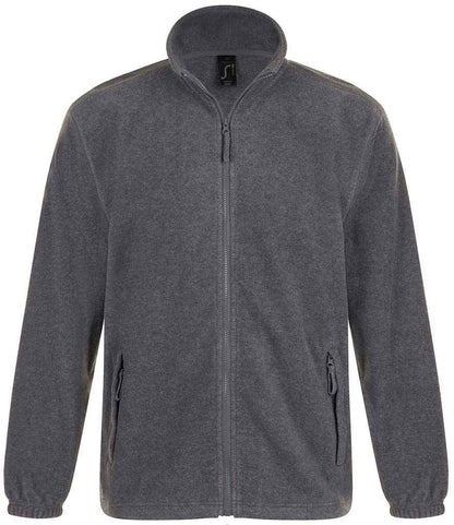 SOL'S North Fleece Jacket in Grey Marl