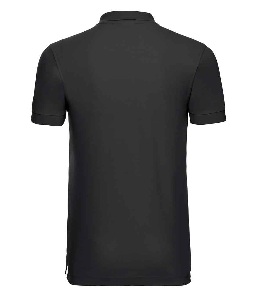 Russell Russell Athletic Stretch Piqué Polo Shirt Black