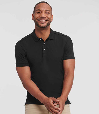Russell Russell Athletic Stretch Piqué Polo Shirt