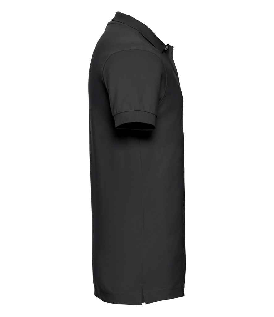 Russell Russell Athletic Stretch Piqué Polo Shirt Black