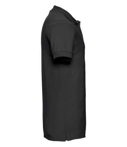 Russell Russell Athletic Stretch Piqué Polo Shirt Black