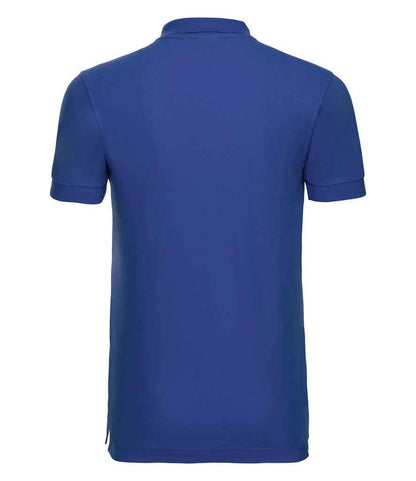 Russell Russell Athletic Stretch Piqué Polo Shirt Bright Royal