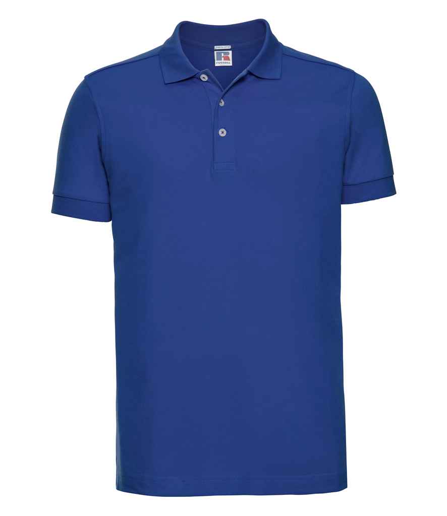 Russell Russell Athletic Stretch Piqué Polo Shirt Bright Royal