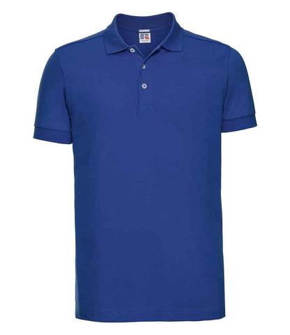 Russell Russell Athletic Stretch Piqué Polo Shirt Bright Royal