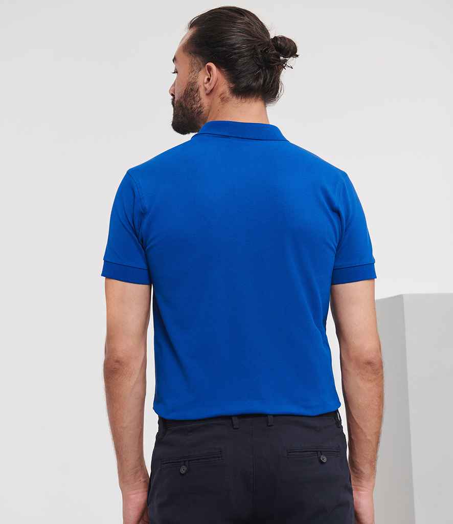 Russell Russell Athletic Stretch Piqué Polo Shirt Bright Royal