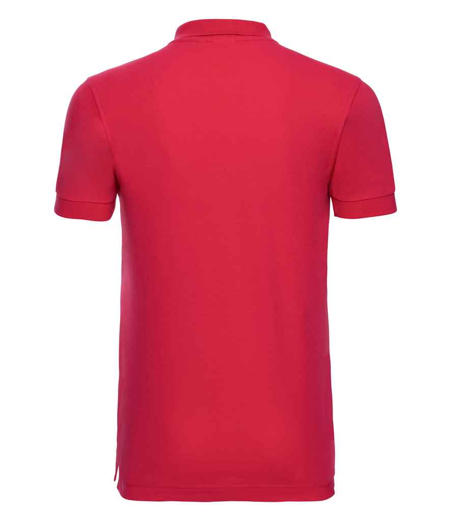 Russell Russell Athletic Stretch Piqué Polo Shirt Classic Red