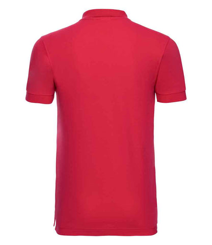 Russell Russell Athletic Stretch Piqué Polo Shirt Classic Red