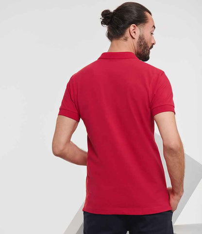 Russell Russell Athletic Stretch Piqué Polo Shirt Classic Red