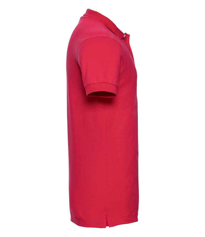 Russell Russell Athletic Stretch Piqué Polo Shirt Classic Red