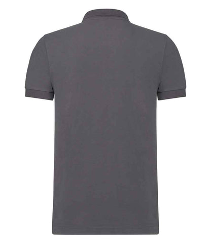 Russell Russell Athletic Stretch Piqué Polo Shirt Convoy Grey