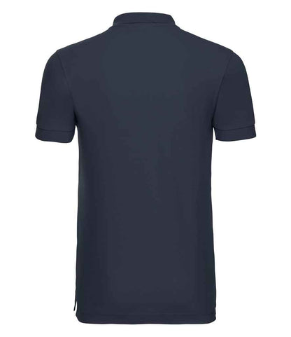 Russell Russell Athletic Stretch Piqué Polo Shirt French Navy