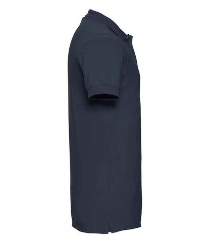 Russell Russell Athletic Stretch Piqué Polo Shirt French Navy