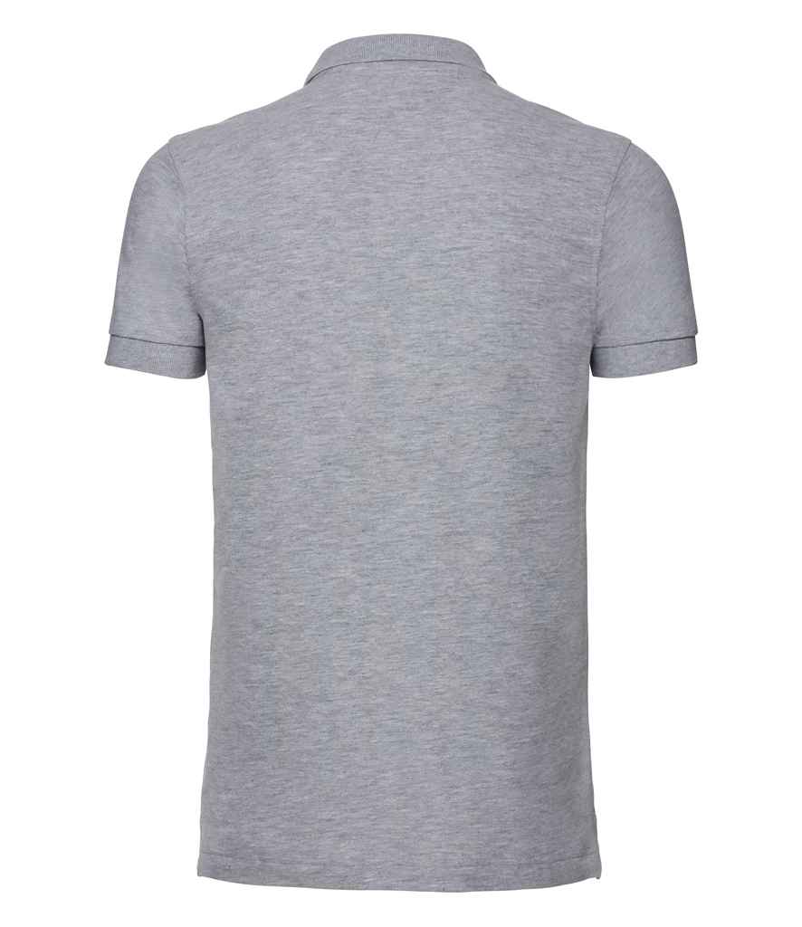 Russell Russell Athletic Stretch Piqué Polo Shirt Light Oxford