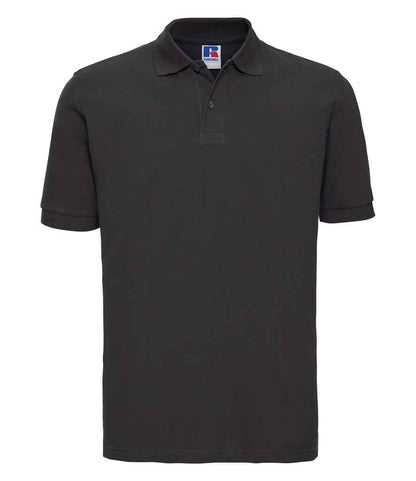 Russell Athletic Classic Cotton Piqué Polo Shirt in Black