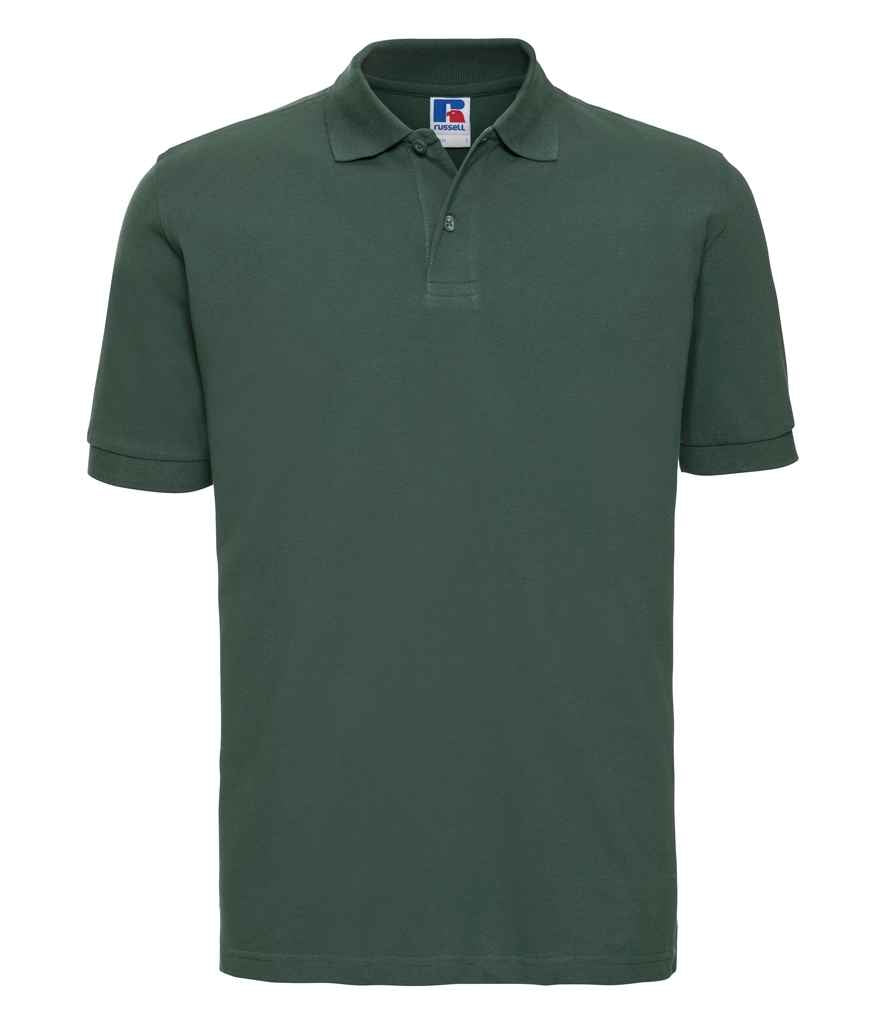 Russell Russell Athletic Classic Cotton Piqué Polo Shirt Bottle Green