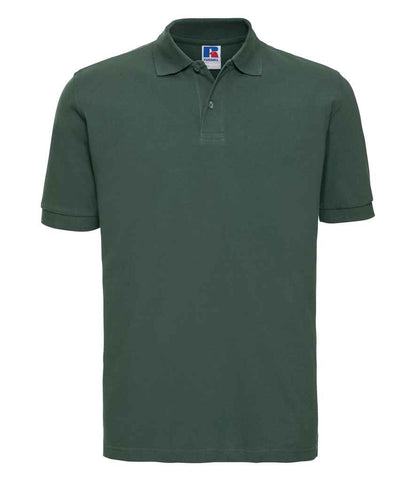 Russell Russell Athletic Classic Cotton Piqué Polo Shirt Bottle Green