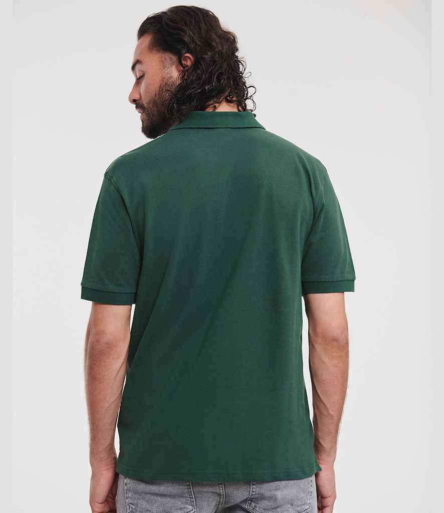 Russell Russell Athletic Classic Cotton Piqué Polo Shirt Bottle Green
