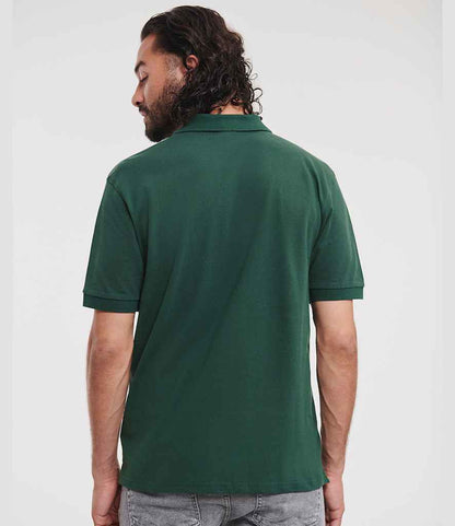 Russell Russell Athletic Classic Cotton Piqué Polo Shirt Bottle Green