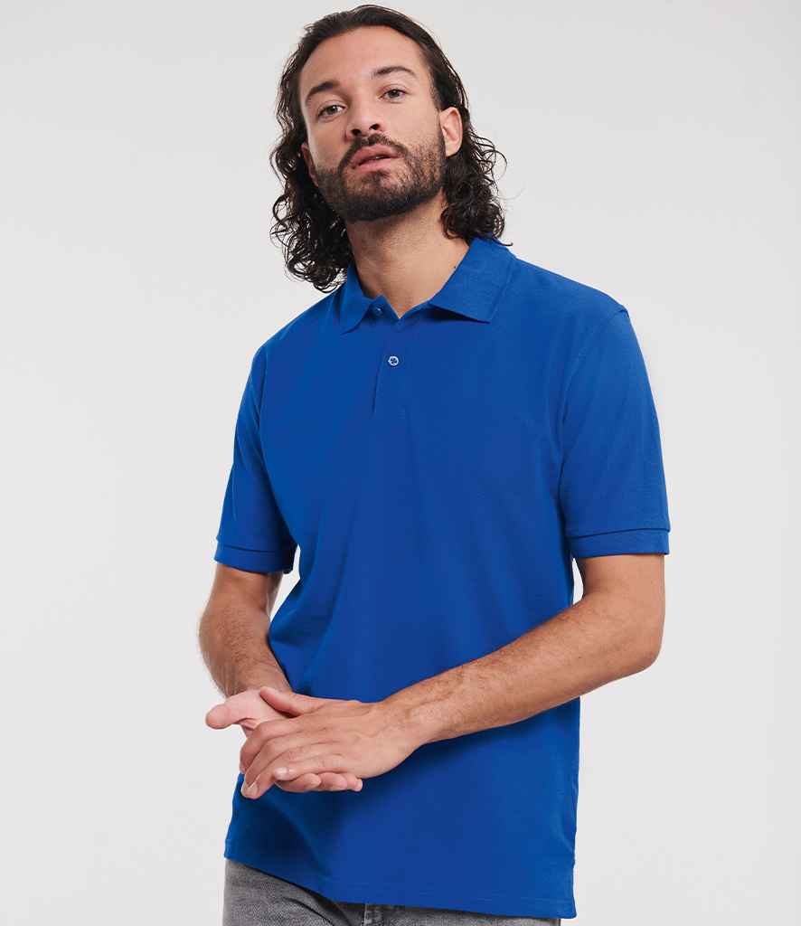 Russell Russell Athletic Classic Cotton Piqué Polo Shirt Bright Royal