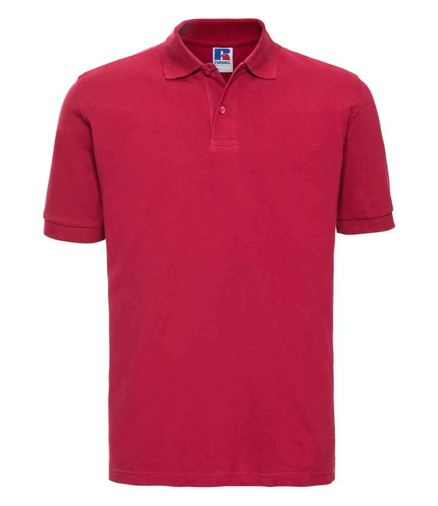 Russell Russell Athletic Classic Cotton Piqué Polo Shirt Classic Red