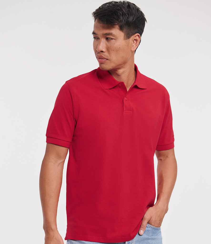 Russell Russell Athletic Classic Cotton Piqué Polo Shirt Classic Red