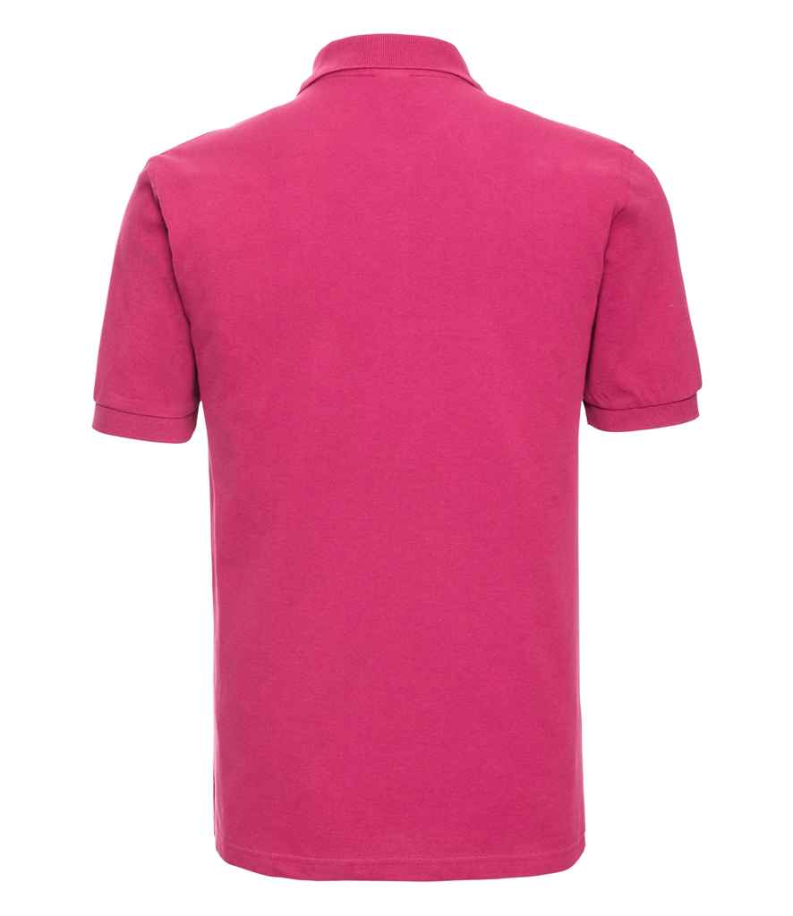 Russell Russell Athletic Classic Cotton Piqué Polo Shirt Fuchsia