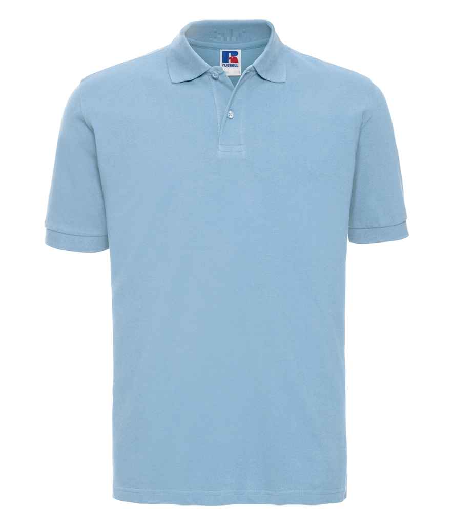 Russell Russell Athletic Classic Cotton Piqué Polo Shirt Sky Blue