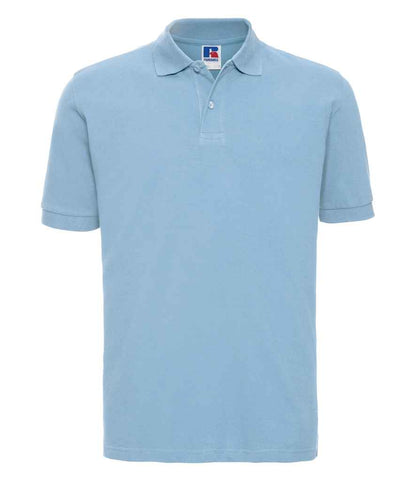 Russell Russell Athletic Classic Cotton Piqué Polo Shirt Sky Blue