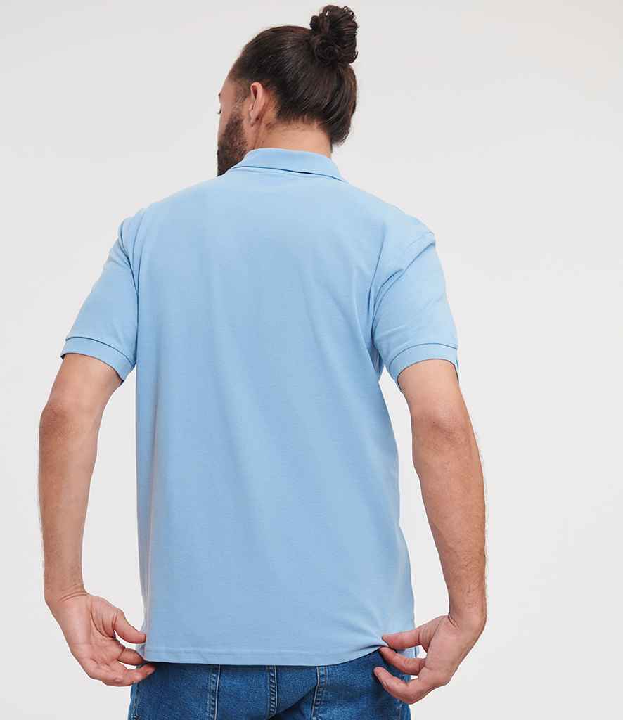 Russell Russell Athletic Classic Cotton Piqué Polo Shirt Sky Blue