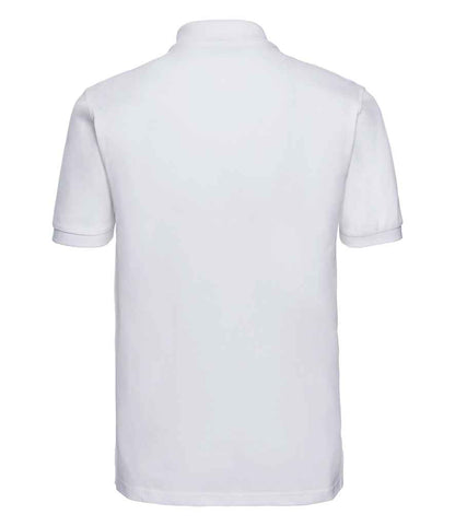 Russell Russell Athletic Classic Cotton Piqué Polo Shirt White